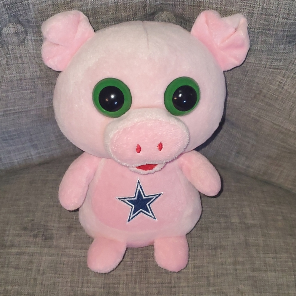 Dallas cowboy stuffed pig.